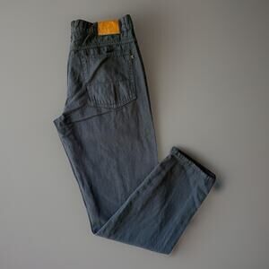 Billy Reid Pants 31 Gray Slim Fit Cotton Linen Blend Summer Streetwear 5 Pocket